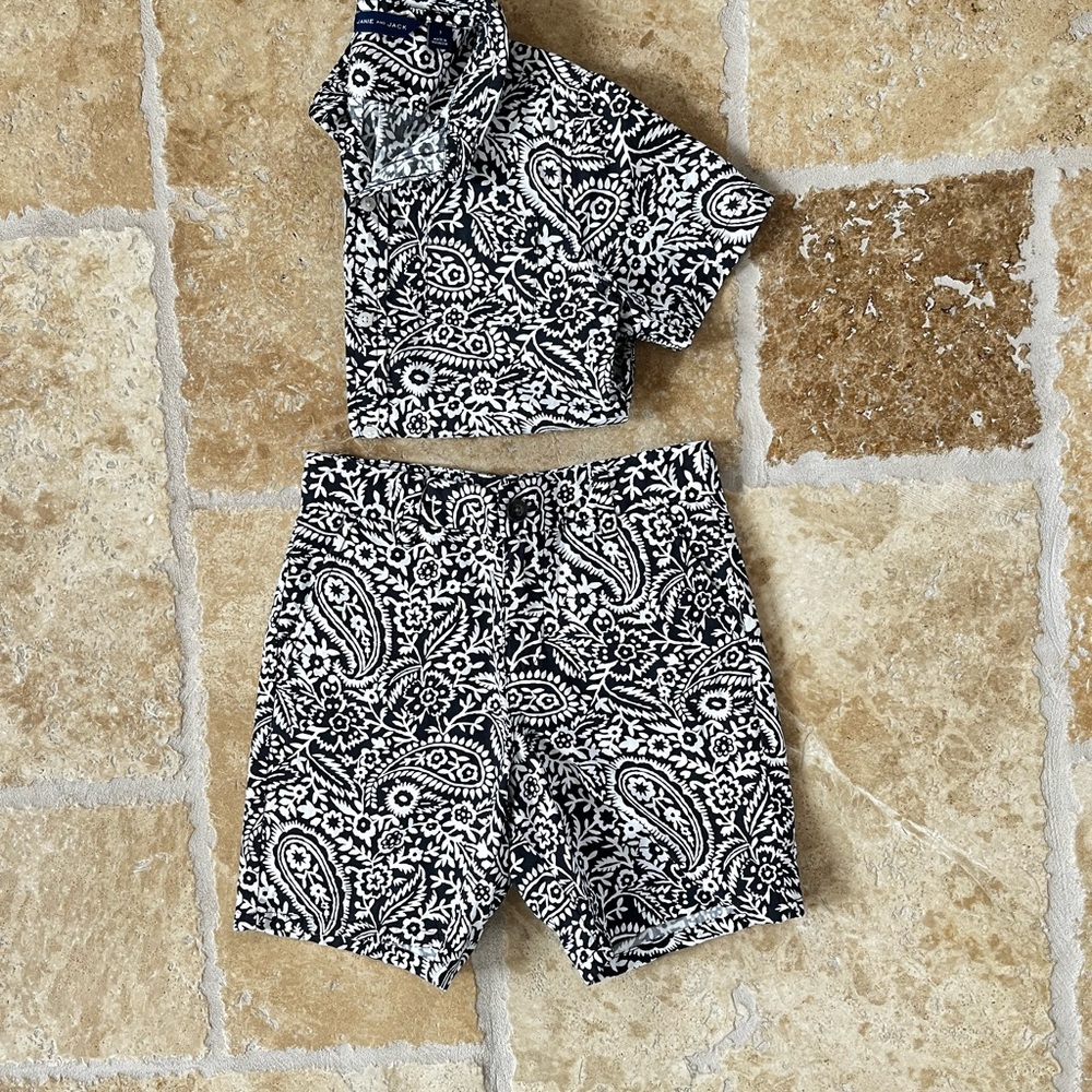 Janie and Jack Floral Set